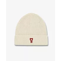 FW26 Signature Cotton Beanie - Off-White