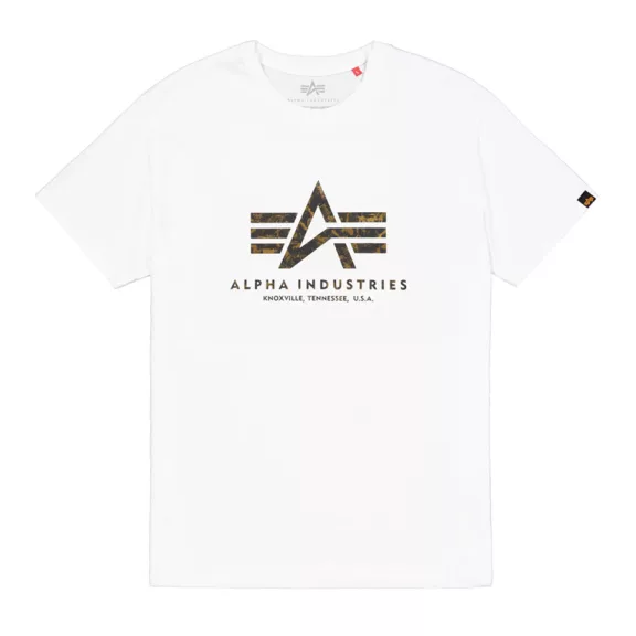 Basic Big Logo Effect Print T-Shirt - white Basic Big Logo Effect Print T-Shirt - white