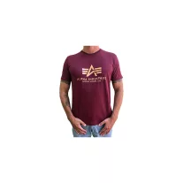 Alpha-Industries-T-Shirt-Basic-Viele-Farben-(L,-Burgundy,Gold)-von-Alpha-Industries-Burgundy-,-