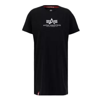 Basic T Long G Woman - black/silver