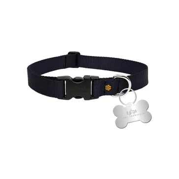 Basic Dog-Tag Collar - black