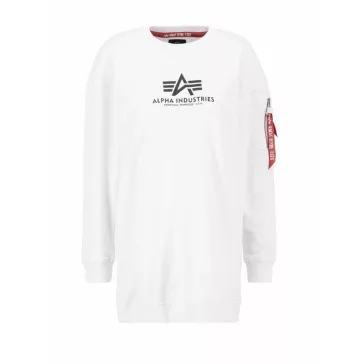 Basic Long Sweater OS Woman - white