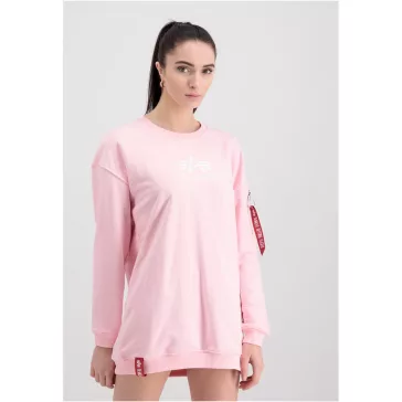 Basic Long Sweater OS Woman - pastel pink