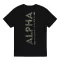 Backprint Mirror Camo T-Shirt - black