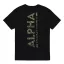 Backprint Mirror Camo T-Shirt - black