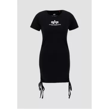 Ruched Dress Woman - black