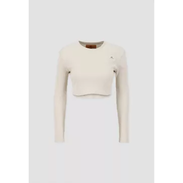 X-Fit Rib LS C Woman - vintage white