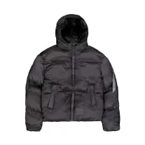 Cloud Puffer Bomber Winter Jacket Women - vintage grey