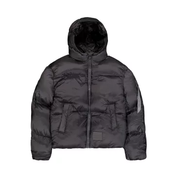 Cloud Puffer Bomber Winter Jacket Women - vintage grey