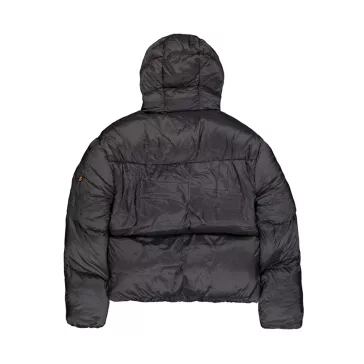 Cloud Puffer Bomber Winter Jacket Women - vintage grey
