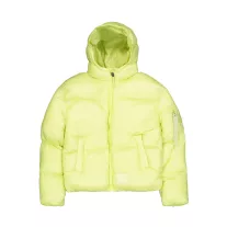 Cloud Puffer Bomber Winter Jacket Women - arctic lime