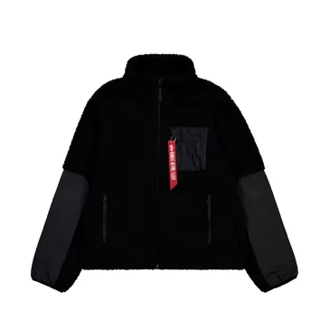 Sherpa Zip-Jacket - black