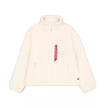 Sherpa Zip-Jacket - off white