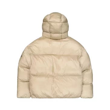 Cloud Puffer Bomber Winter Jacket - organic beige