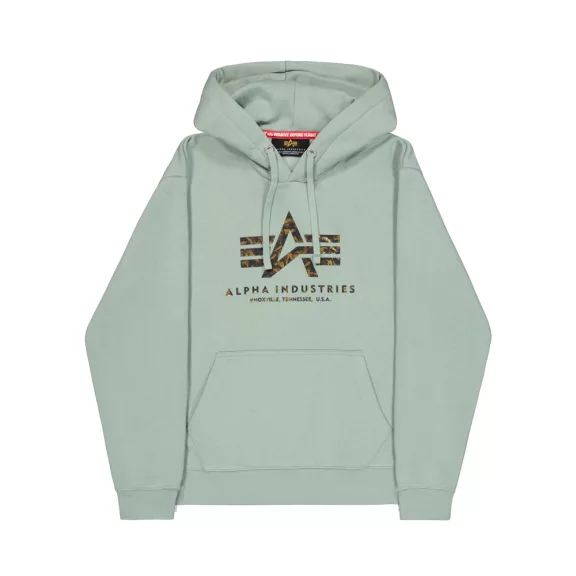 Basic Big Logo Effect Print Hoodie - frost green Basic Big Logo Effect Print Hoodie - frost green