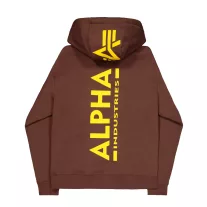 Back Print Hoody - powder brown