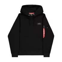 Backprint Mirror Camo Hoodie - black