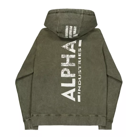 Backprint Vintage Hoodie - dark olive Backprint Vintage Hoodie - dark olive