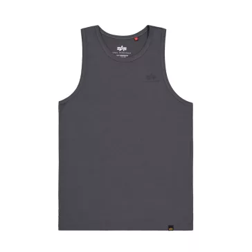 small logo tank-vintage grey