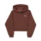 Basic Small Logo Hoodie Women - powder brown