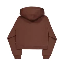 Basic Small Logo Hoodie Women - powder brown