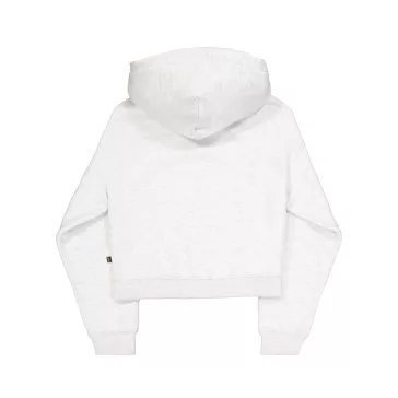 Basic Small Logo Hoodie Women - pastel grey melange