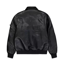 PU College Bomber Jacket - black
