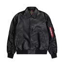 PU College Bomber Jacket - black PU College Bomber Jacket - black