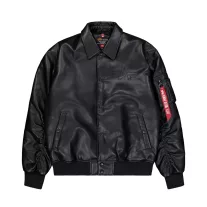 PU College Bomber Jacket - black