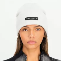 Rubber Logo Beanie - pastel grey