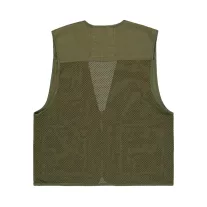 Mesh Utility Camo Vest - dark olive