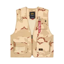 Mesh Utility Camo Vest - desert camo 91