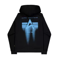 Spray Print Hoodie - black