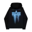 Spray Print Hoodie - black