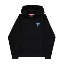Spray Print Hoodie - black