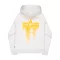 Spray Print Hoodie -  pastel grey melange
