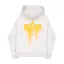 Spray Print Hoodie -  pastel grey melange