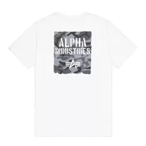 Camo Print T-Shirt - white