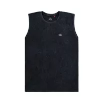Waffle Small Logo Tank - black