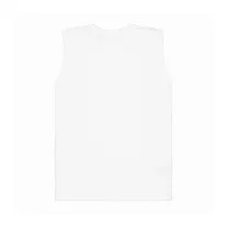 Waffle Small Logo Tank - white