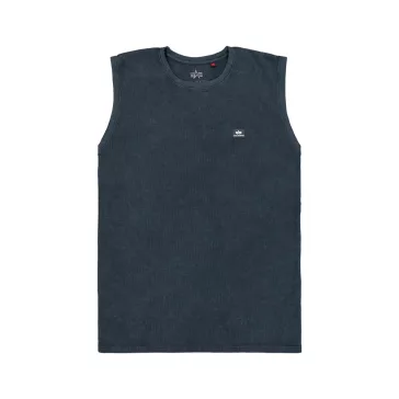 Waffle Small Logo Tank - ultra navy
