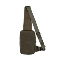 Label Sling Bag - dark olive