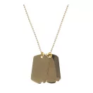 Dog Tag Necklace - gold Dog Tag Necklace - gold