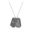 Dog Tag Necklace - silver