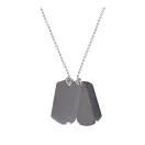 Dog Tag Necklace - silver Dog Tag Necklace - silver