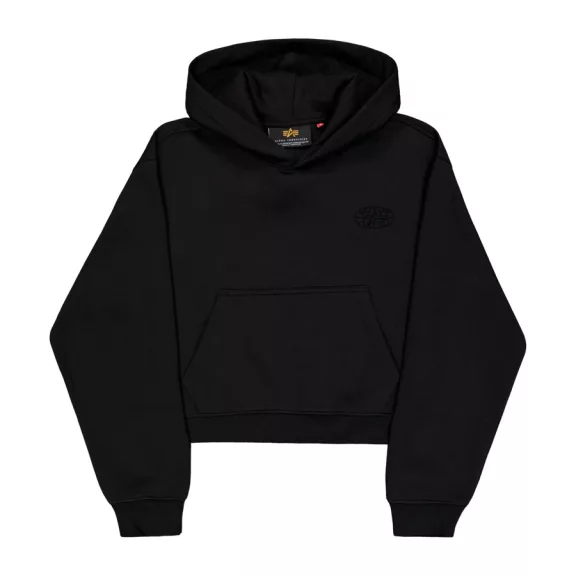 Rhinestone World Logo Hoodie Women - black Rhinestone World Logo Hoodie Women - black