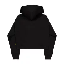 Rhinestone World Zip Hoodie Women - black