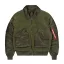 CWU-45/P Teddy MOD Winter Jacket - dark olive