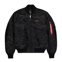 MA-1 VF Embroidery Back Bomber Jacket - black