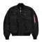 MA-1 VF Embroidery Back Bomber Jacket - black